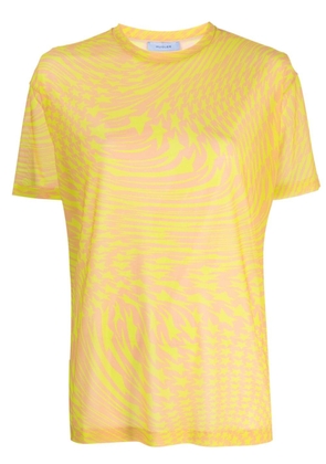 Mugler star-print short-sleeve T-shirt - Yellow