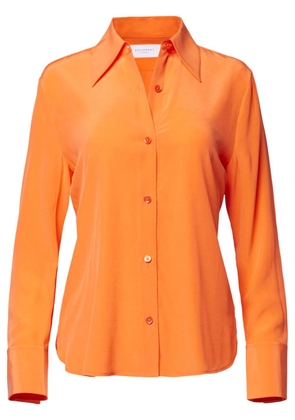 Equipment Leona button-up silk shirt - Orange