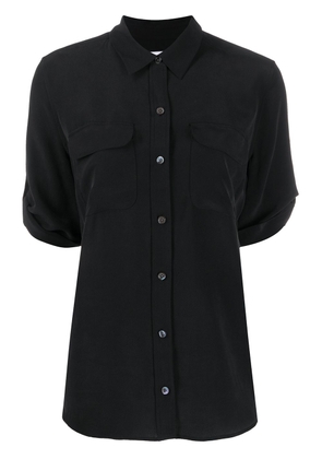 Equipment Signature slim-fit short-sleeve shirt - Black