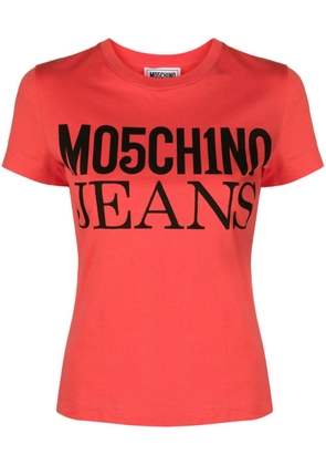 MOSCHINO JEANS logo-print cotton T-shirt - Pink