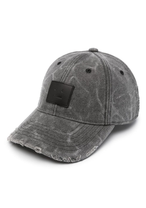 Acne Studios logo-appliqué cotton baseball cap - Grey