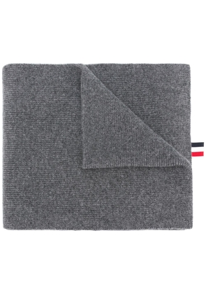 Thom Browne 4 stripe scarf - Grey
