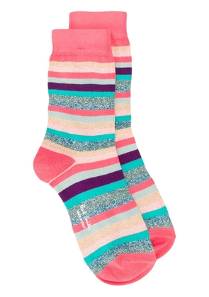 Paul Smith striped pattern socks - Pink