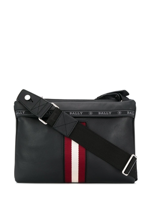 Bally logo stripe messenger bag - Black