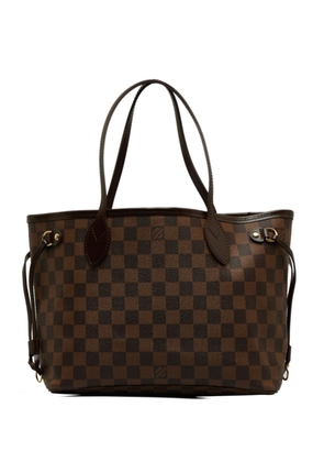 Louis Vuitton 2008 pre-owned Damier Ebene Neverfull PM tote bag - Brown