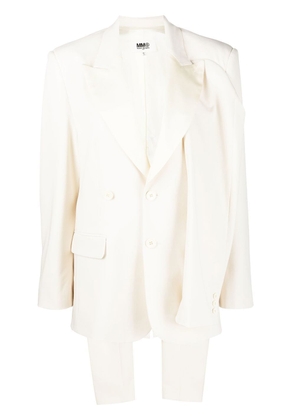 MM6 Maison Margiela single-breasted multi-sleeve blazer - White