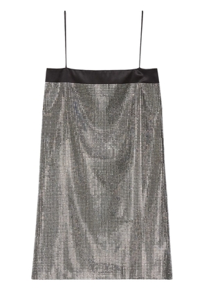 Gucci rhinestone-embellished sleeveless minidress - Silver
