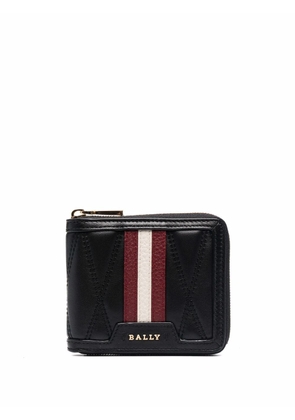 Bally quilted stripe detail wallet - Black