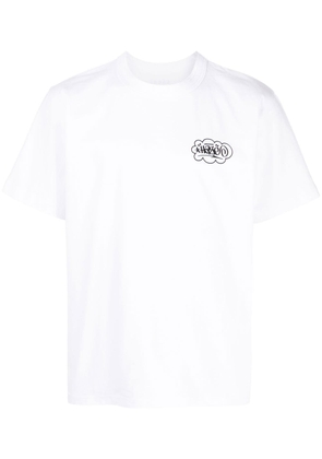 sacai logo-print short-sleeved T-shirt - White