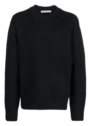 Acne Studios chunky-knit long-sleeved jumper - Black