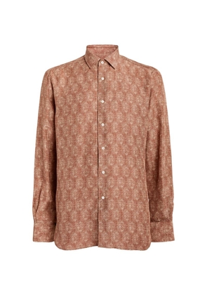 Corneliani Silk Long-Sleeve Shirt