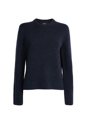 Theory Mélange Side-Split Sweater