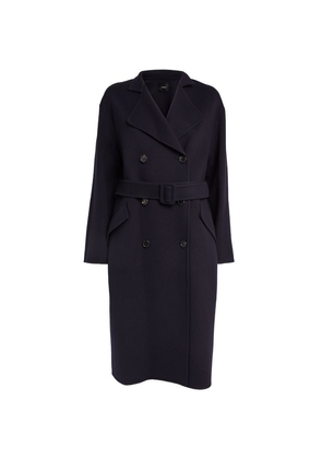 Theory Wool-Cashmere Belted Coat