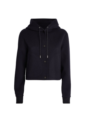 Theory Wool-Cashmere Hooded Jacket