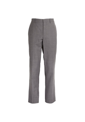 Helmut Lang Virgin Wool Pinstripe Tailored Trousers