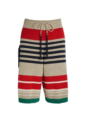 Craig Green Striped Knitted Shorts