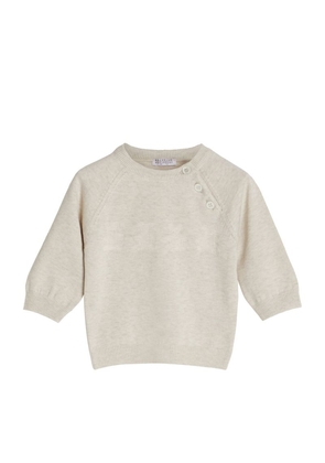 Brunello Cucinelli Kids Cotton Crew-Neck Sweater (3-24 Months)