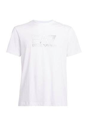 Ea7 Emporio Armani Cotton Logo Print T-Shirt