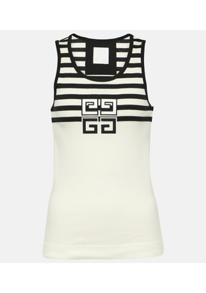 Givenchy 4G striped cotton jersey tank top