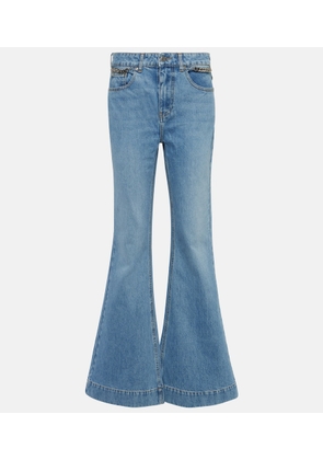 Stella McCartney High-rise flared jeans