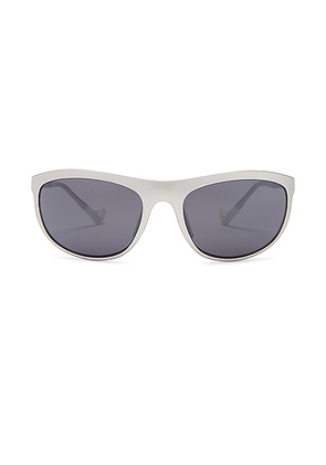 District Vision Takeyoshi Altitude Sunglasses in D+ Onyx Mirro - Grey. Size all.