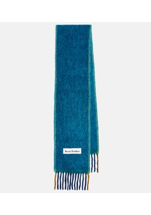 Acne Studios Fringed alpaca and wool-blend scarf