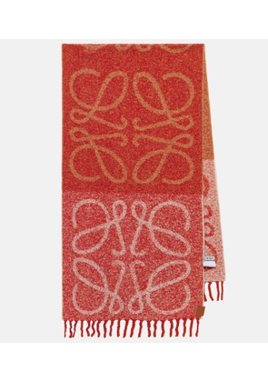 Loewe Anagram alpaca-blend scarf