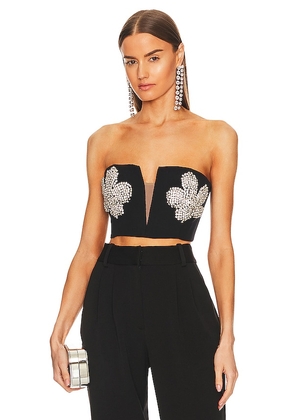 Bardot Ambiance Bustier Top in Black. Size 10, 4, 8.