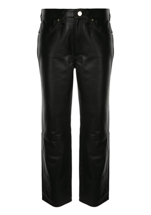 GOLDSIGN straight-leg cropped trousers - Black