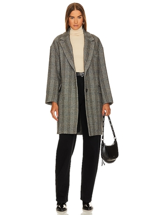 Isabel Marant Etoile Limiza Coat in Grey. Size 34/2, 40/8, 42/10.