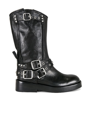 Free People X We The Free Janey Engineer Boot in Black. Size 11.
