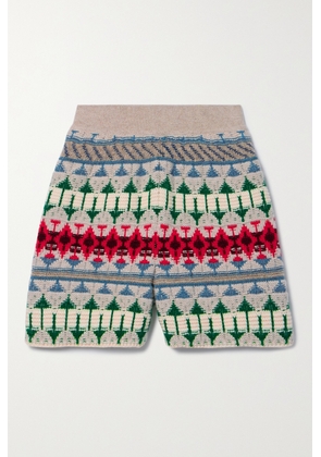 Loro Piana - Holiday Noel Jacquard-knit Cashmere Shorts - Multi - x small,small,medium,large