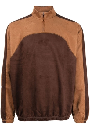 Sasquatchfabrix. faux-suede bomber jacket - Brown