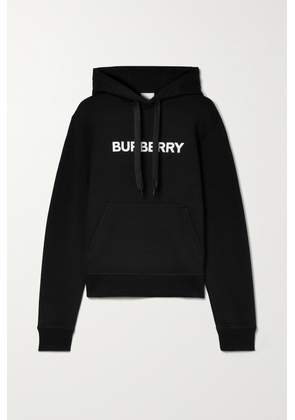 Burberry - Printed Cotton-jersey Hoodie - Black - xx small,x small,small,medium,large,x large
