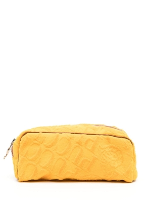 PUCCI debossed-logo makeup bag - Yellow