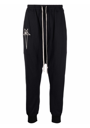 Rick Owens X Champion embroidered-logo track pants - Black
