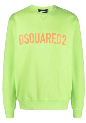 Dsquared2 logo-print cotton sweatshirt - Green