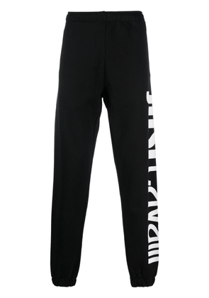 Just Cavalli logo-print cotton track pants - Black