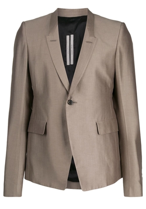 Rick Owens fitted single breasted blazer - Grey