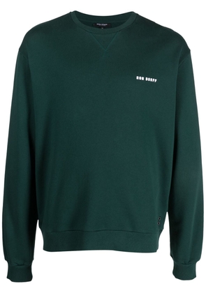 Ron Dorff logo-embossed organic-cotton sweatshirt - Green