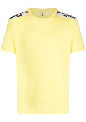 Moschino logo-tape cotton T-shirt - Yellow