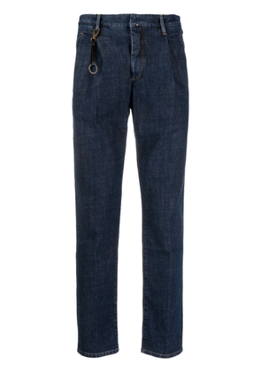 Incotex charm-detail tapered jeans - Blue
