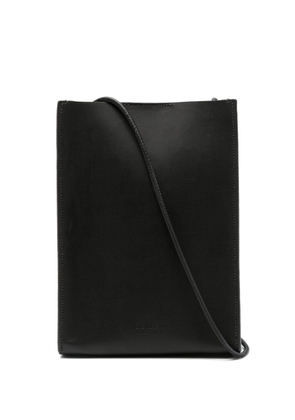 Osklen embossed-logo detail shoulder bag - Black