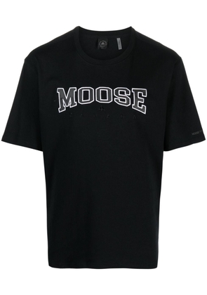 Moose Knuckles logo-print jersey T-shirt - Black