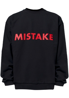 A BETTER MISTAKE Mistake organic-cotton sweatshirt - Black