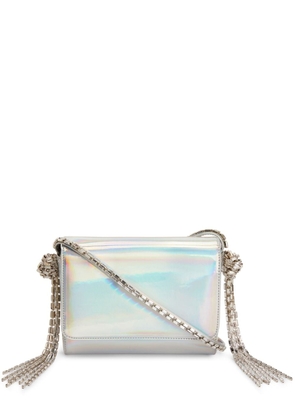 Alexandre Vauthier Geraldin iridescent clutch bag - Silver