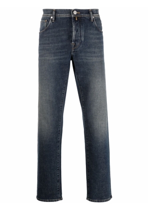 Incotex mid-rise straight-leg jeans - Blue