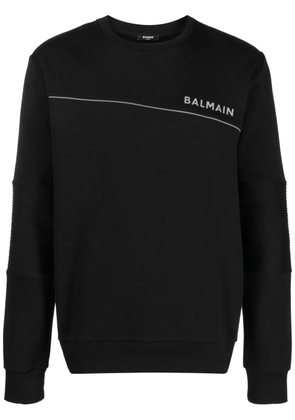 Balmain logo-print sweatshirt - Black