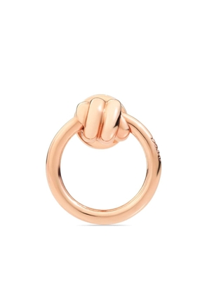 Dodo 9kt rose gold Nodo stud earring - Pink