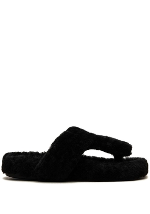 LOEWE Ease shearling sandals - Black